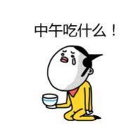 爆笑吃货卡通微信头像  中午吃什么！