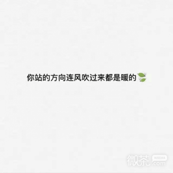 精选伤感文字图片  你站的方向连风吹过来都是暖的