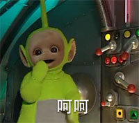 超萌的天线宝宝表情包最新  腰都这么粗了还吃？