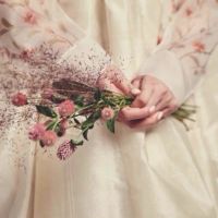 精选女生头像  唯美清纯的森系带花头像