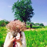 精选女生头像  唯美清纯的森系带花头像