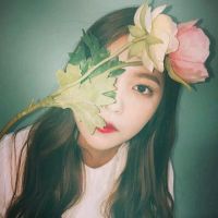 精选女生头像  唯美清纯的森系带花头像
