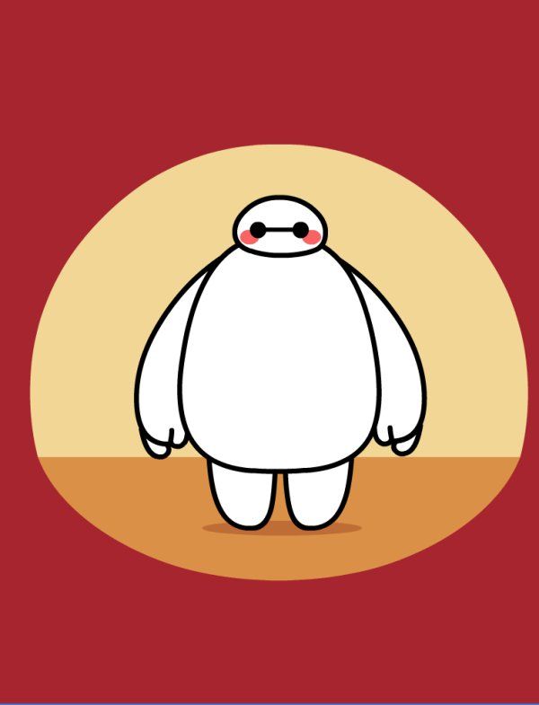 暖暖哒的大白背景图片  我会永远在你身边陪着你