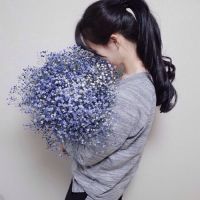 精选女生头像  唯美清纯的森系带花头像