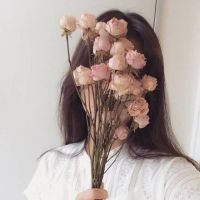 精选女生头像  唯美清纯的森系带花头像