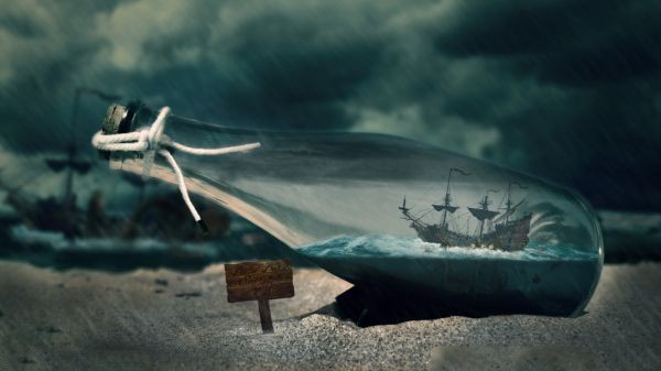 精选漂流瓶图片  我一直都在流浪