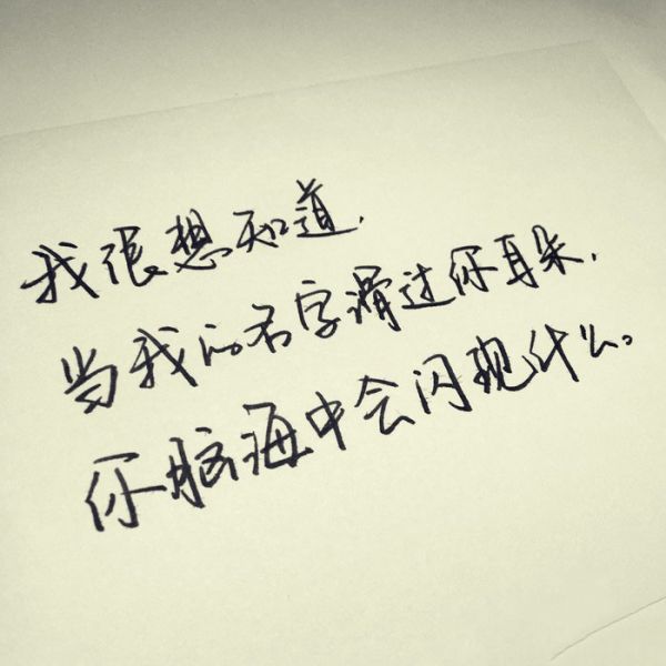 精选手绘文字配图  不打扰,是我最后的温柔