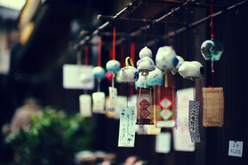 小清新治愈系风铃图片  季节的风摇响了岁月的风铃