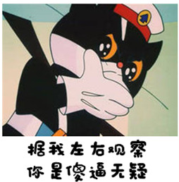 黑猫警长微信带字表情包系列  拿不出证据老子弄死你
