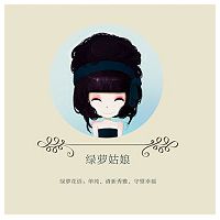 花花姑娘花语系列头像  美丽时尚的花花姑娘