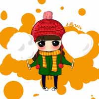 萌小希粉色系列少女心头像