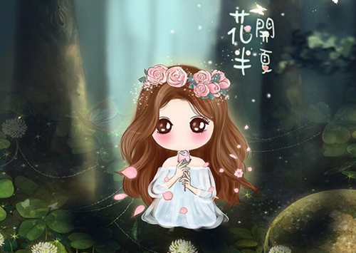 古灵精怪的小薇微信卡通图片