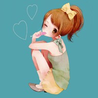 卡通女孩微信头像  萌萌哒的女孩