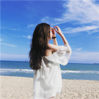 女生唯美小清新海边头像精选  树叶沙沙响陪我去流浪