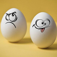 搞怪鸡蛋非主流微信头像  鸡蛋也有卖萌的时候哦