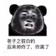如果有人说你黑  金馆长熊猫微信搞笑表情包