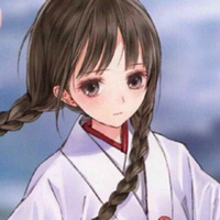 麻花辫动漫女孩微信头像  精致漂亮的麻花辫女孩