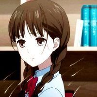 麻花辫动漫女孩微信头像  精致漂亮的麻花辫女孩