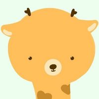 露半截头卡通可爱萌动物微信头像