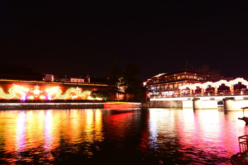 南京夫子庙夜景微信高清图片