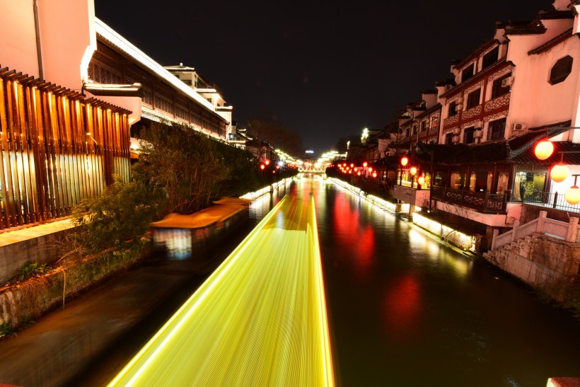 南京夫子庙夜景微信高清图片