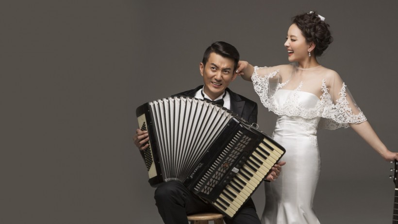 孙茜婚纱写真微信图片  获封“风尚质感明星”