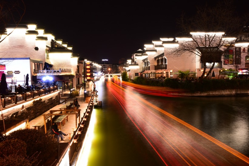 南京夫子庙夜景微信高清图片