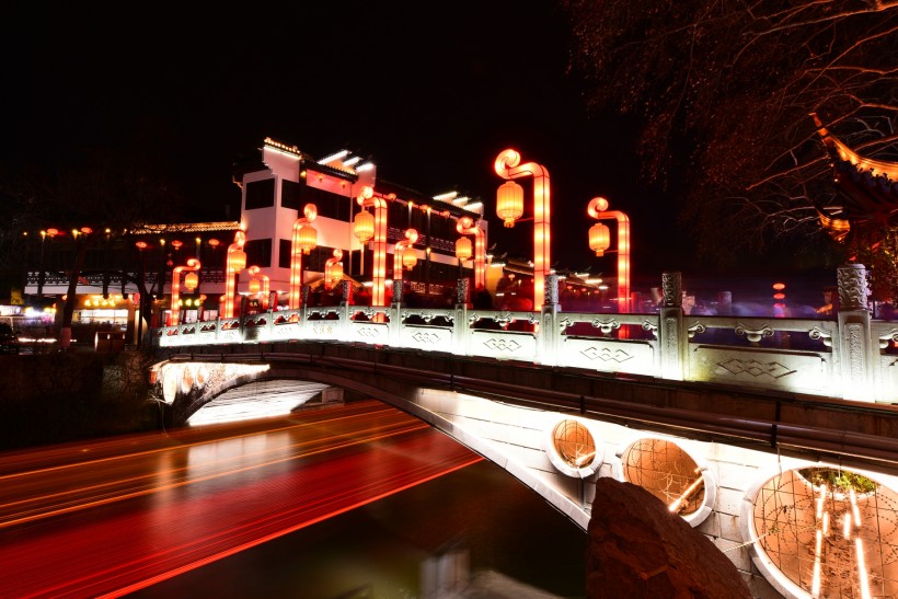 南京夫子庙夜景微信高清图片