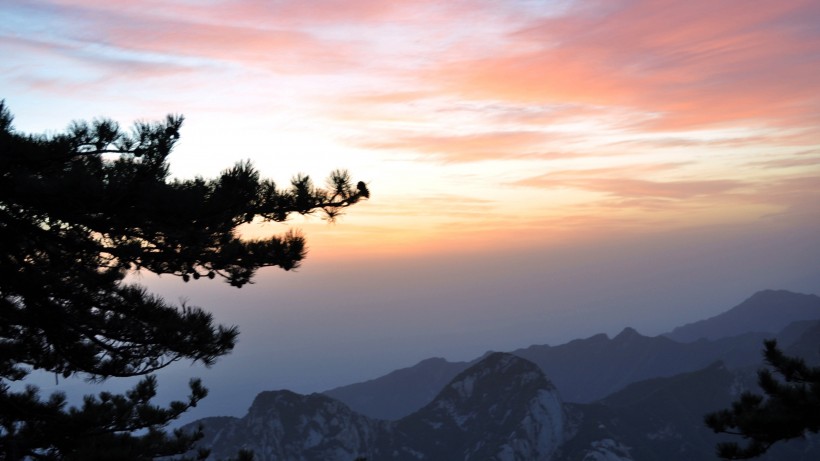 陕西华山微信高清图片 五岳之一