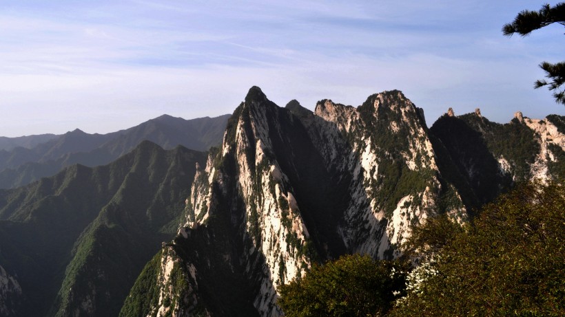 陕西华山微信高清图片 五岳之一