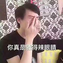 刘梓晨辣眼睛微信表情包 一脸愣逼