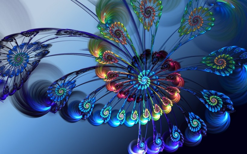 3D创意线条设计微信背景图片 创新