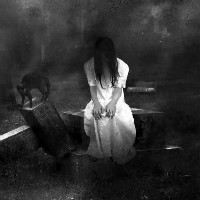 微信欧美范黑白恐怖头像女生 诡异风格的女生头像