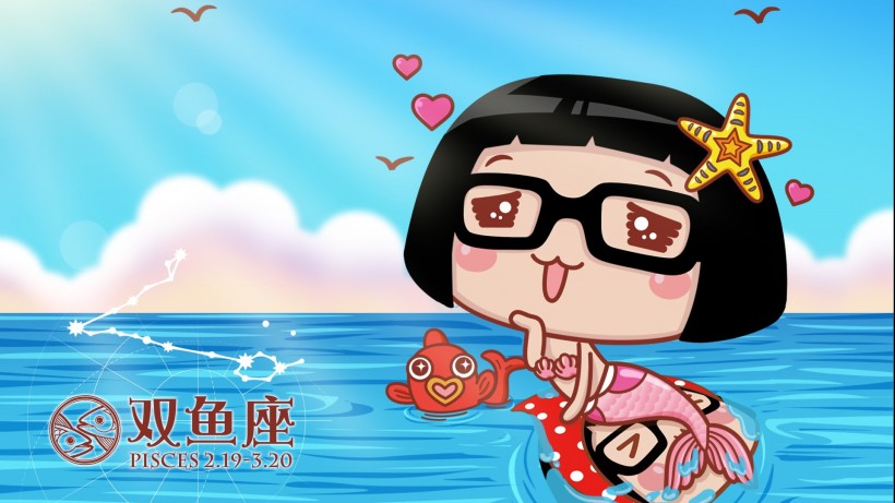 hello菜菜星座卡通微信图片 星座