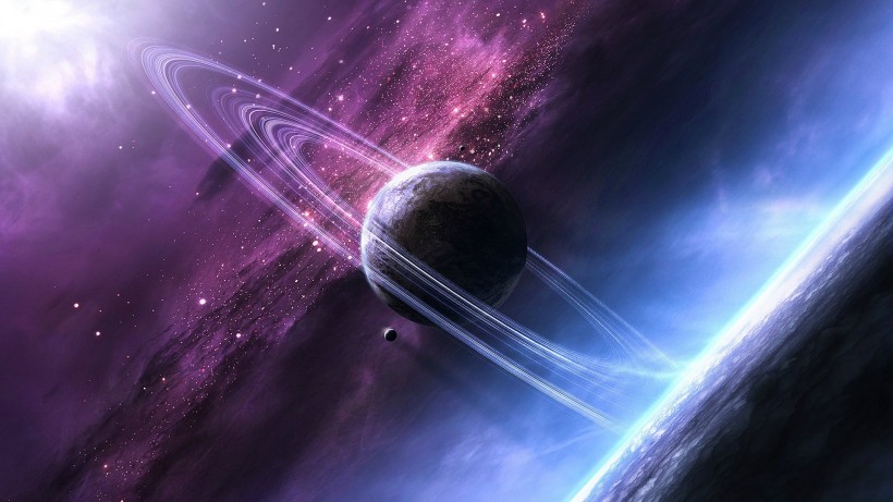 魔幻行星环微信图片 太阳系