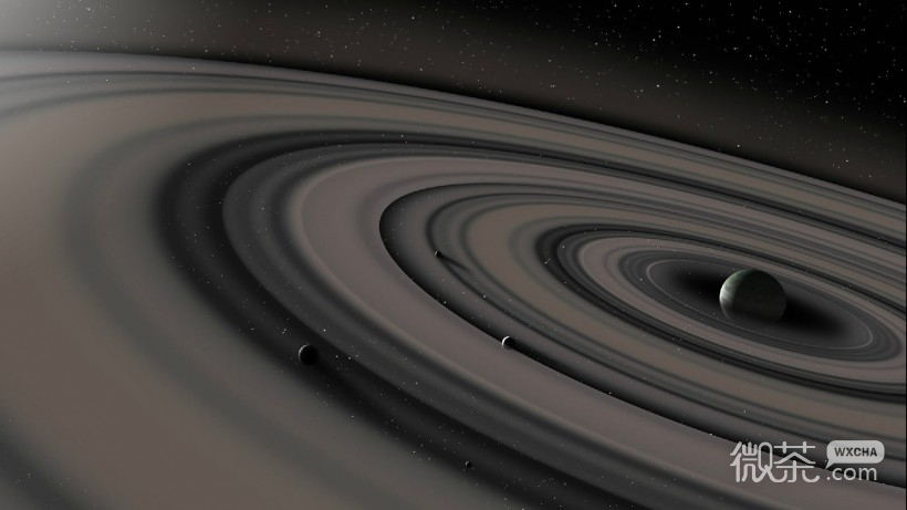 魔幻行星环微信图片 太阳系
