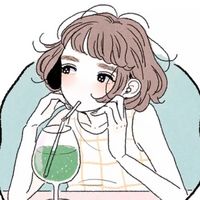 微信最新手绘图片唯美人物头像 碎花洋裙的优雅