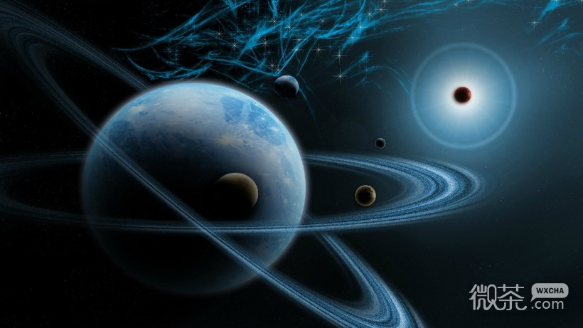魔幻行星环微信图片 太阳系