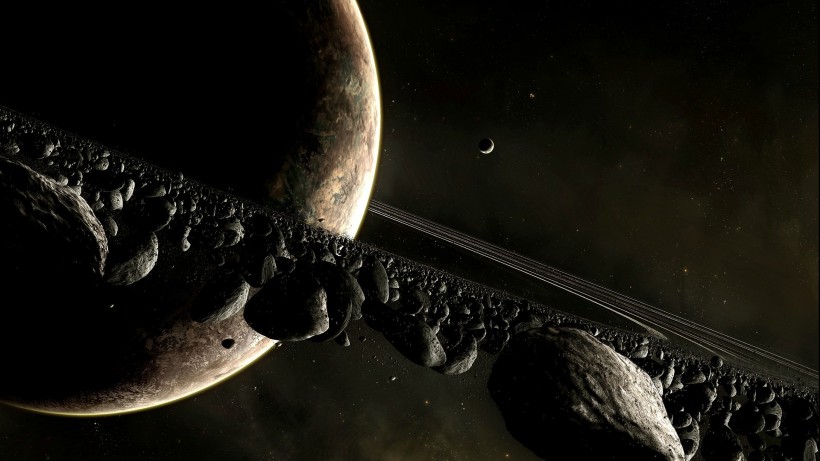 魔幻行星环微信图片 太阳系