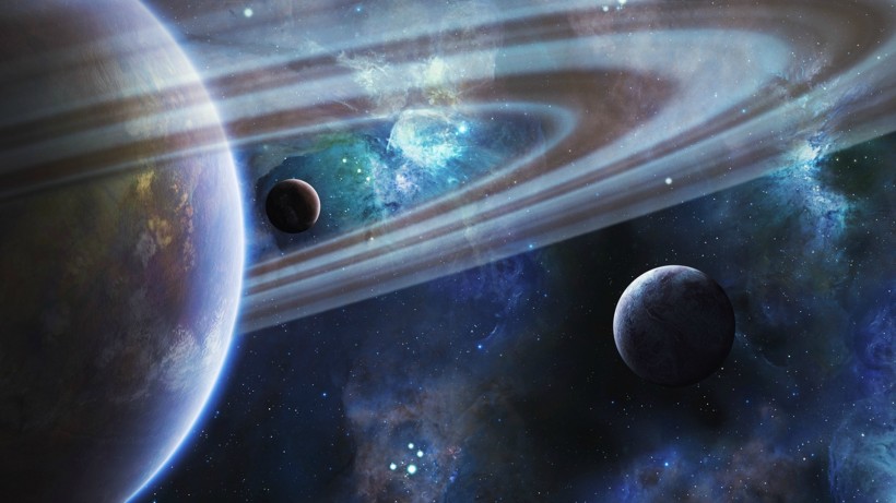 魔幻行星环微信图片 太阳系