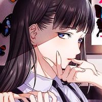 微信最新手绘图片唯美人物头像 碎花洋裙的优雅