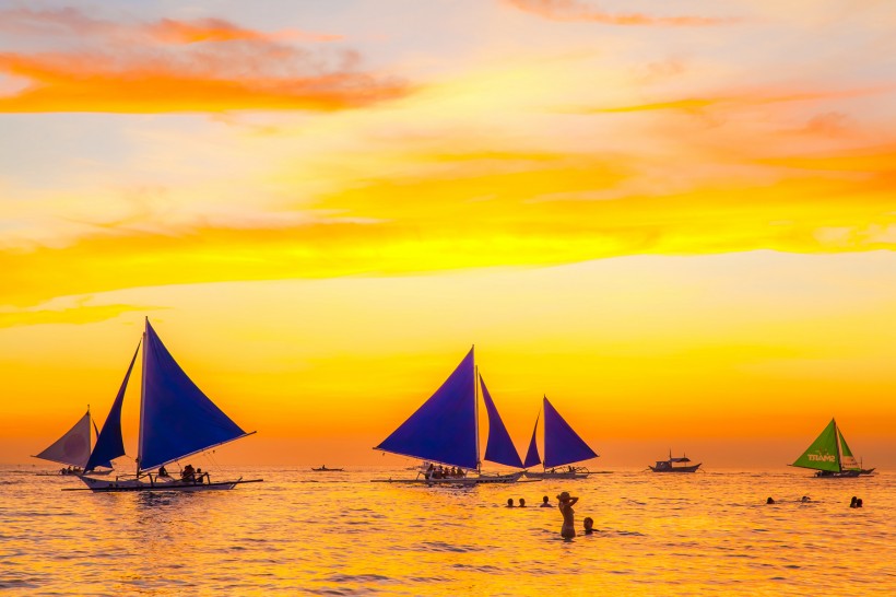 菲律宾长滩岛风景微信图片度假胜地