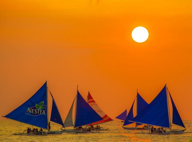 菲律宾长滩岛风景微信图片度假胜地