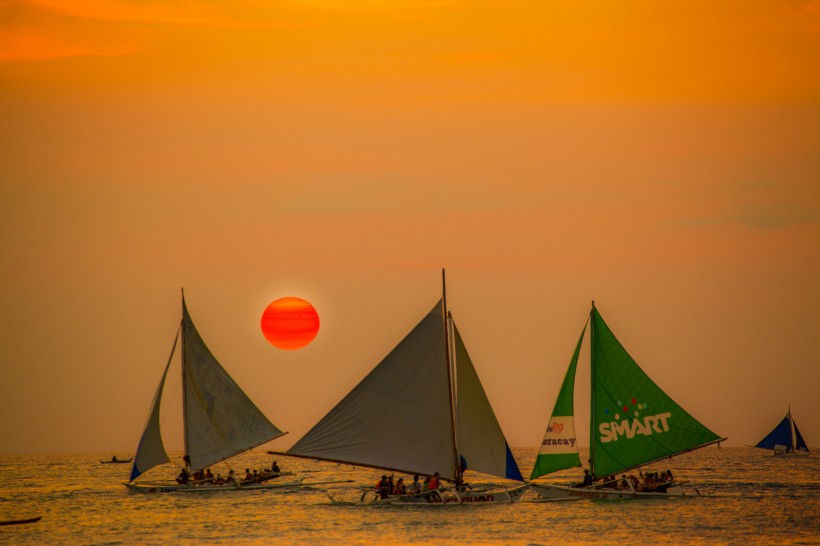 菲律宾长滩岛风景微信图片度假胜地