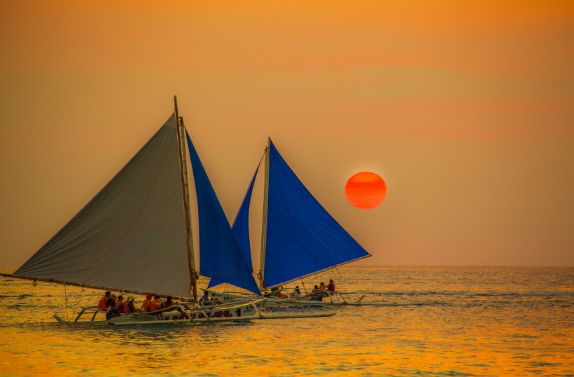 菲律宾长滩岛风景微信图片度假胜地