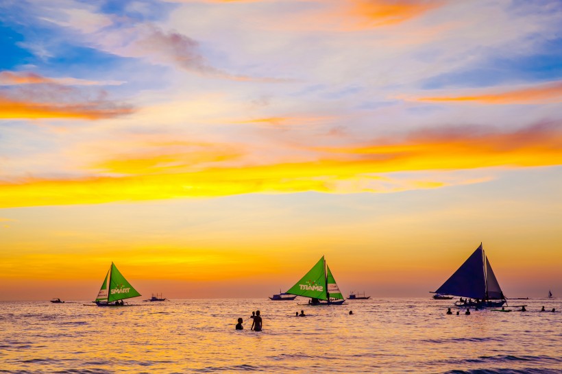 菲律宾长滩岛风景微信图片度假胜地