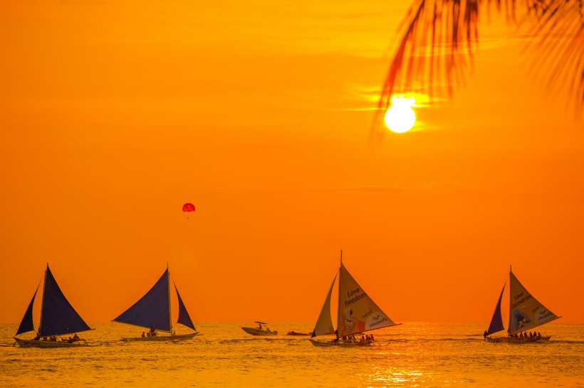菲律宾长滩岛风景微信图片度假胜地