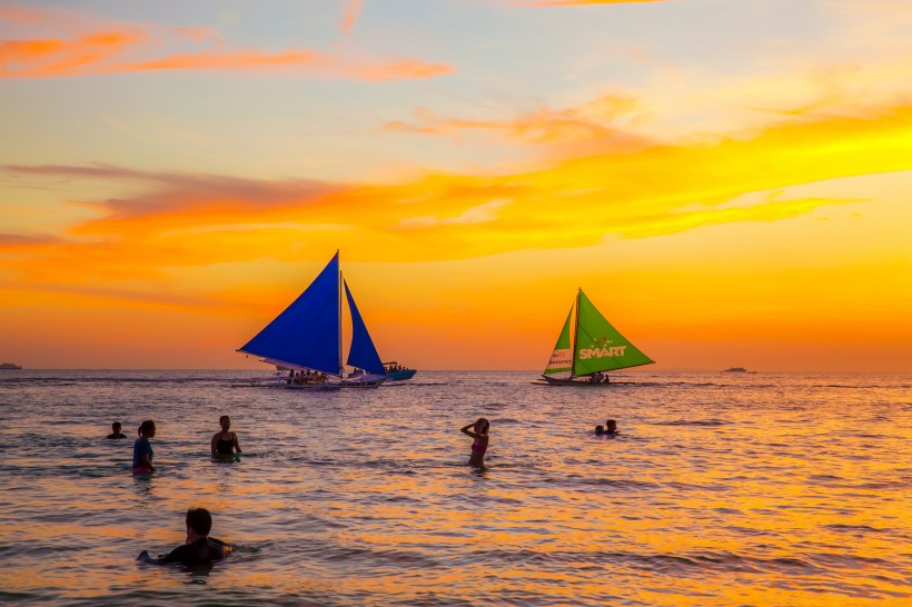 菲律宾长滩岛风景微信图片度假胜地