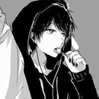 微信黑色主调的个性手绘头像 黑白的承诺还未感慨