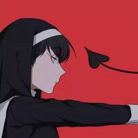 微信卡通情侣头像 执熬